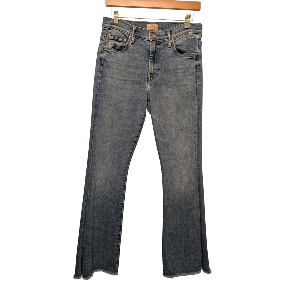 Mother The Weekender Fray Flare Jeans A Groovy Kind of Love Sz 31 Retro 70s Boho